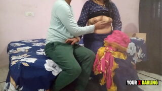 Indian Bihari Stepson fucking her stepmom as a friend Video