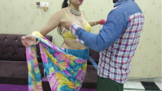 Indian Desi Bhabhi fucking standing doggy style in the bedroom Video